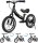 YBIKE, 2-in-1 childrens balance bike and childrens bicycle, 1–7 years, 12/14/16 inch, brake, pedals