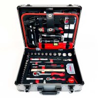 Gedore red ALLROUND tool case set, 138-piece, filled with tools for tradespeople and DIY enthusiasts, R46007138