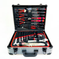Gedore red ALLROUND tool case set, 138-piece, filled with tools for tradespeople and DIY enthusiasts, R46007138