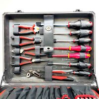 Gedore red ALLROUND tool case set, 138-piece, filled with tools for tradespeople and DIY enthusiasts, R46007138