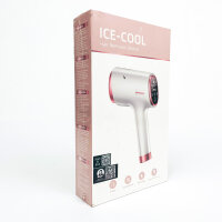 ICE-COOL CT07, Haarentfernungsgerät, 9 Stufen, Eiskühlung, Dualmodus, großer Touchscreen, 36W, Weiß/Rosa