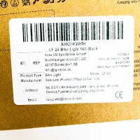 StVZO LF-28 Fahrradlicht-Set, 60 Lux, LR-09K K1722, 200 mAh, Schwarz