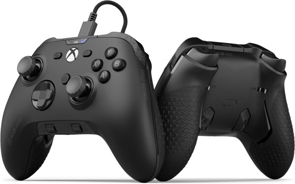 SCUF RGC0003 Valor Pro Kabel-Controller, Back-Paddles, Hall-Effekt-Sticks, Xbox Series X|S/One, PC, Schwarz