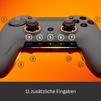 SCUF SG601-02 Envision Pro Wireless PC-Controller, Anti-Drift-Sticks, 5 G-Tasten, Stahlgrau