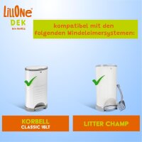LillOne anti-odor refill films, 4 × 12 m, Korbell Classic 16 L and Litter Champ