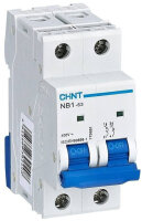 CHINT NB1-63 circuit breaker, 2-pole, 40 A, 400 V