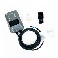 WOUEJ-W3 Wallbox EV-Ladestation 32A Type 2, 7 kW, 5 m Kabel, LCD, RFID, App WiFi/BT, IP66, CE/TÜV, All EVs