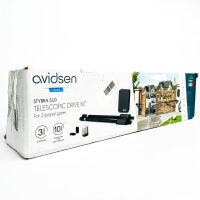 Avidsen STYRKA 310 telescopic swing gate operator, 24 V, 2-leaf, up to 5 m/300 kg, 2 remote controls