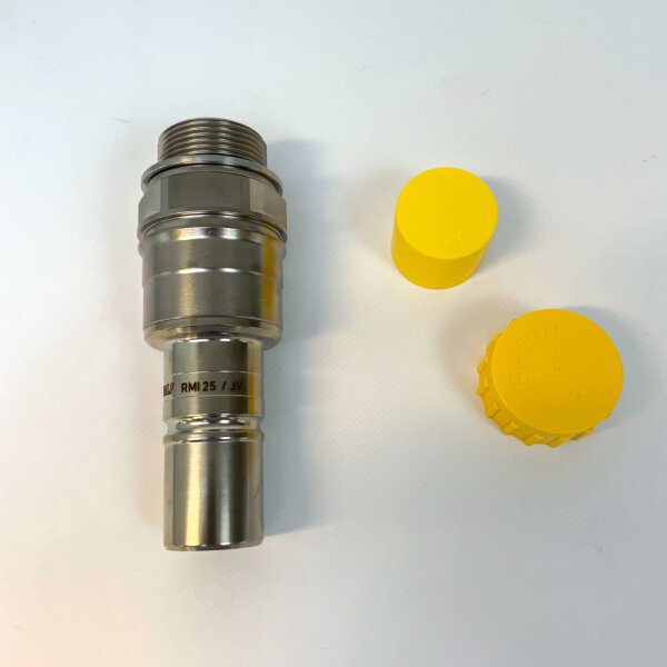 Staubli RMI25.7156/JV, quick-release coupling plug, fluid connections, R33950300