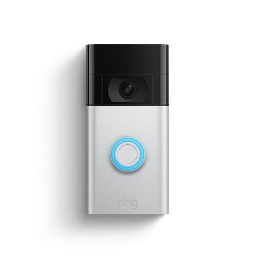 Ring G9E32B0843940F0F Rechargeable Battery-Powered Video Doorbell Silver/Black