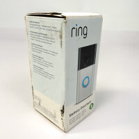 Ring G9E32B0843940F0F Rechargeable Battery-Powered Video Doorbell Silver/Black