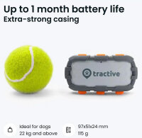 Tractive GPS Adventure Edition TG4XL, pet tracker, grey/orange