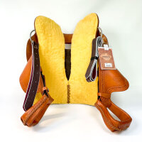 Pool’s Reiner Regular 1010 Western saddle, leather, 15.5 inch, cognac, SE00061