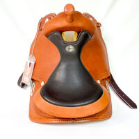 Pool’s Reiner Regular 1010 Western saddle, leather, 15.5 inch, cognac, SE00061