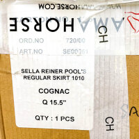Pool’s Reiner Regular 1010 Western saddle, leather, 15.5 inch, cognac, SE00061