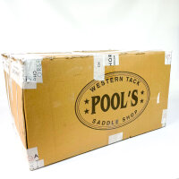 Pool’s Reiner Regular 1010 Western saddle, leather, 15.5 inch, cognac, SE00061