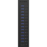 ICY BOX IB-AC6113 USB 3.0 Hub, 13+1 ports, power supply, black