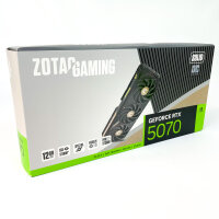 ZOTAC Gaming GeForce RTX 5070 Solid OC Grafikkarte, 12 GB GDDR7, ZT-B50700J-10P