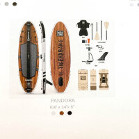 TIGERXBANG SN060 Stand-Up Paddleboard 10.8 ft Inflatable SUP Board with Accessories Extra Wide Pandora Collection Indian Black Adults & Teens