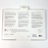 Microsoft Surface Pro 12-inch QWERTY Keyboard 2100, keyboard with touchpad, mechanical switches, Blue Ocean, EP2-32742