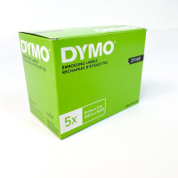RELIEFTAPE DYMO EMBOSSING PLASTIC 9MM x 3M WIT, 2101826