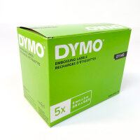DYMO 2137631 EU Embossed Tape Labels 9 mm x 3 m Red/Blue/Black