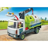 PLAYMOBIL City Action 71431 Glass Recycling Truck with Container, Ages 4-10, 62 Pieces
