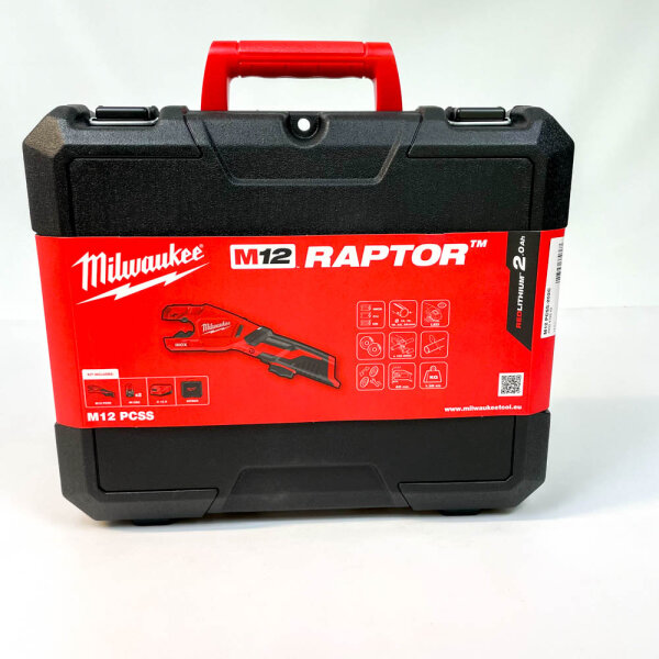 Milwaukee M12PCSS-202C M12 RAPTOR Akku-Rohrschneider 4933479242