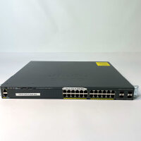 Cisco - WS-C2960X-24PS-L - Catalyst 2960-X 24 GigE PoE 370W, 4 x 1G SFP, LAN Base