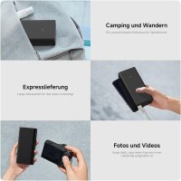 Xiaomi 18W Power Bank, 30,000 mAh, 18W Fast Charging, Charges 3 Devices Simultaneously, Power Delivery 3.0, Airplane Compatible, Fully Charged in 7.5 Hours, Compact, Black