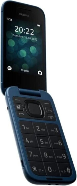 Nokia 2660 Flip, Klapphandy, Dual-SIM, 7,11 cm (2.8"), 0,3 MP, 1450 mAh, Blau