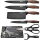 LUCKY LK-WS10, 6-teiliges Küchenmesser-Set, Hackmesser, Kochmesser, Tranchiermesser, Universalmesser