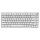 AJAZZ AK820, mechanical gaming keyboard, QWERTY-US layout, 82 keys, hot-swappable blue switches, gasket mount, blue backlighting, Poron foam, PBT keycaps, white