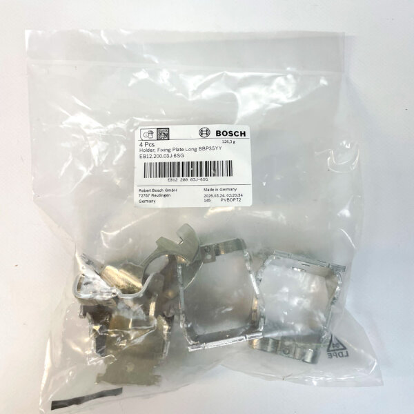 Bosch, BBP35YY, Befestigungsplatte für Halterung, lang, 4 Stück, EB12.200.03J-6SG