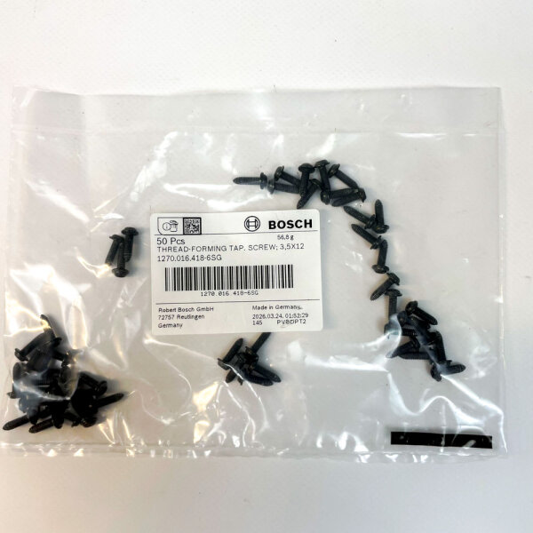 Bosch thread forming screw 3.5 × 12 mm, 50 pieces, 1270.016.418-6SG