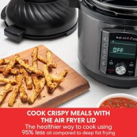 Instant Pot 11-in-1 Multi-Cooker with Air Fryer, 7.6 L, 1500 W, Black