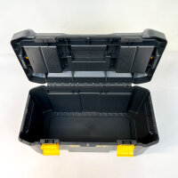 STANLEY STST1-75520, Essential TB 19 Zoll Werkzeugkoffer mit Kunststoffverschlüssen, 482 x 254 x 250 mm, Schwarz-Gelb