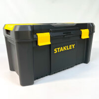 STANLEY STST1-75520, Essential TB 19 Zoll Werkzeugkoffer mit Kunststoffverschlüssen, 482 x 254 x 250 mm, Schwarz-Gelb