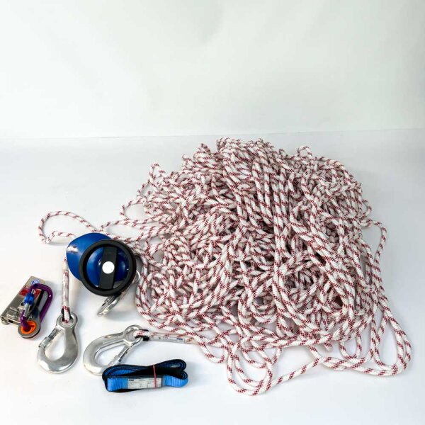 PSA AG 10 K Hub A, rescue and abseiling device, lifting height 110 m, width 25 mm, maximum load 225 kg