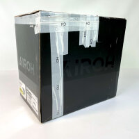 AIROH Aviator 3 Hima, Cross Motorradhelm, Größe S (Max 30°) HPC Carbon, ECE 2206, Grau Blau Fluogelb