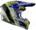 AIROH Aviator 3 Hima, Cross Motorradhelm, Größe S (Max 30°) HPC Carbon, ECE 2206, Grau Blau Fluogelb