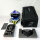 AIROH Aviator 3 Hima, Cross Motorradhelm, Größe S (Max 30°) HPC Carbon, ECE 2206, Grau Blau Fluogelb