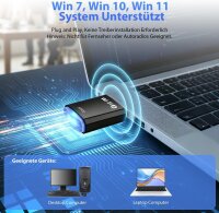 WiFi6 AX900, USB 2.0 Wireless Network Adapter, Dual Band, 2.4 GHz 5 GHz, 802.11AX