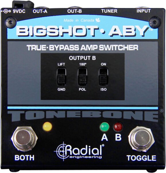 Radial BigShot ABY, Guitar Effect Switch, Black, R800721000