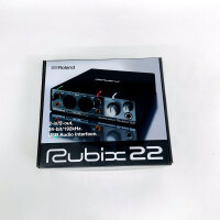 Roland RUBIX22 USB-Audio-Interface, 24 Bit/192 kHz, 2-In/2-Out, Schwarz