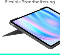 Logitech 920-012611 Tastaturhülle QWERTZ beleuchtet abnehmbar Grau