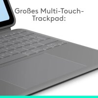 Logitech 920-012611 Tastaturhülle QWERTZ beleuchtet abnehmbar Grau