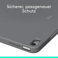 Logitech 920-012611 Tastaturhülle QWERTZ beleuchtet abnehmbar Grau