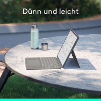 Logitech 920-012611 Tastaturhülle QWERTZ beleuchtet abnehmbar Grau