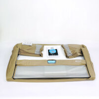 Graco Sweet2Sleep bedside crib, 11 height adjustable positions, 4 reclining positions, carry bag, Oatmeal, GP1814BAOAT000